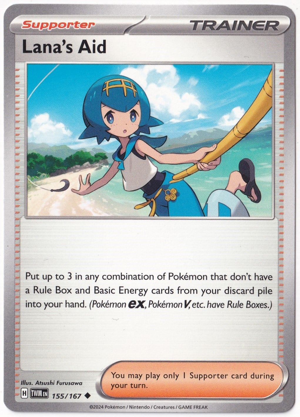 Twilight MasqueradeLana's Aid 155/167 - Twilight Masquerade - Pokemon Kartı (Mint)