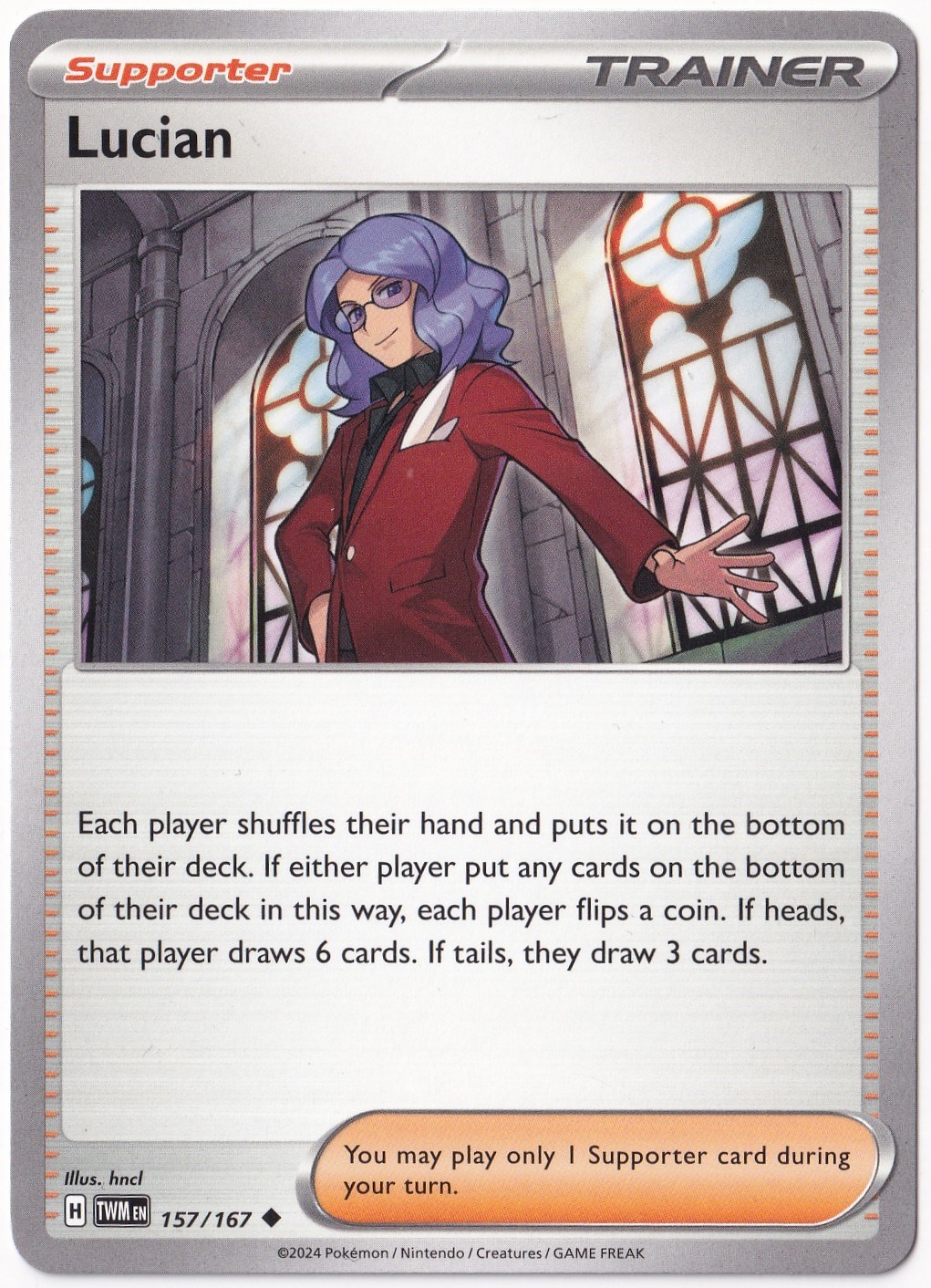 Twilight MasqueradeLucian 157/167 - Twilight Masquerade - Pokemon Kartı (Mint)