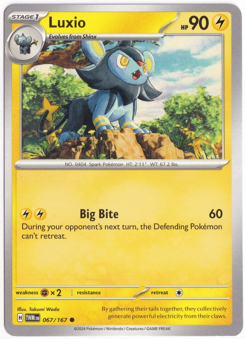 Twilight MasqueradeLuxio 067/167 - Twilight Masquerade - Pokemon Kartı (Mint)