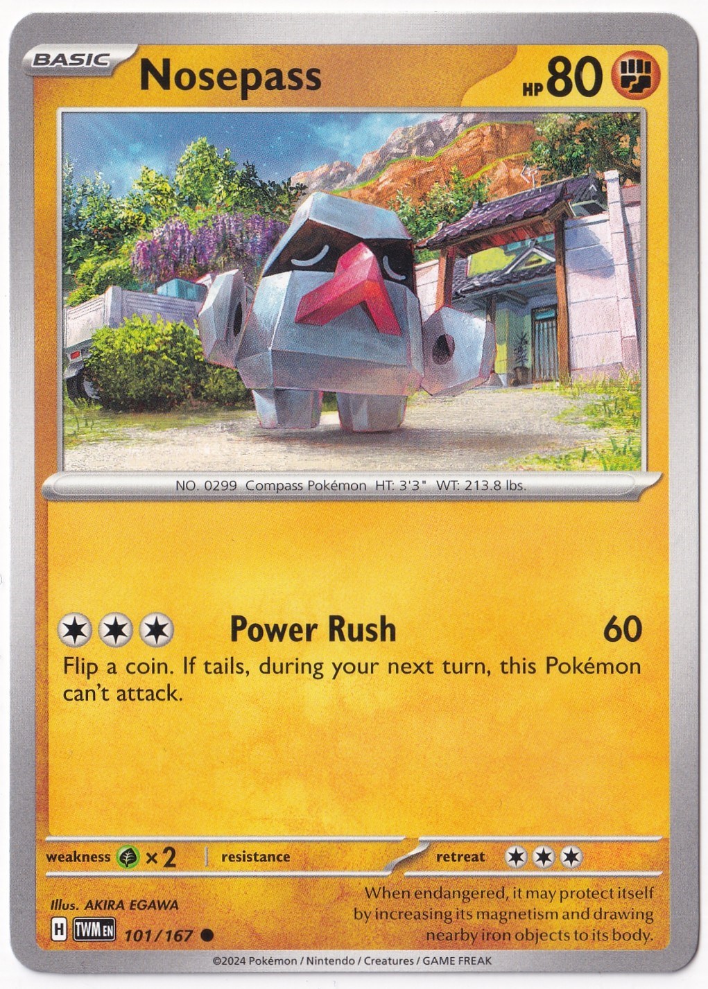 Twilight MasqueradeNosepass 101/167 - Twilight Masquerade - Pokemon Kartı (Mint)