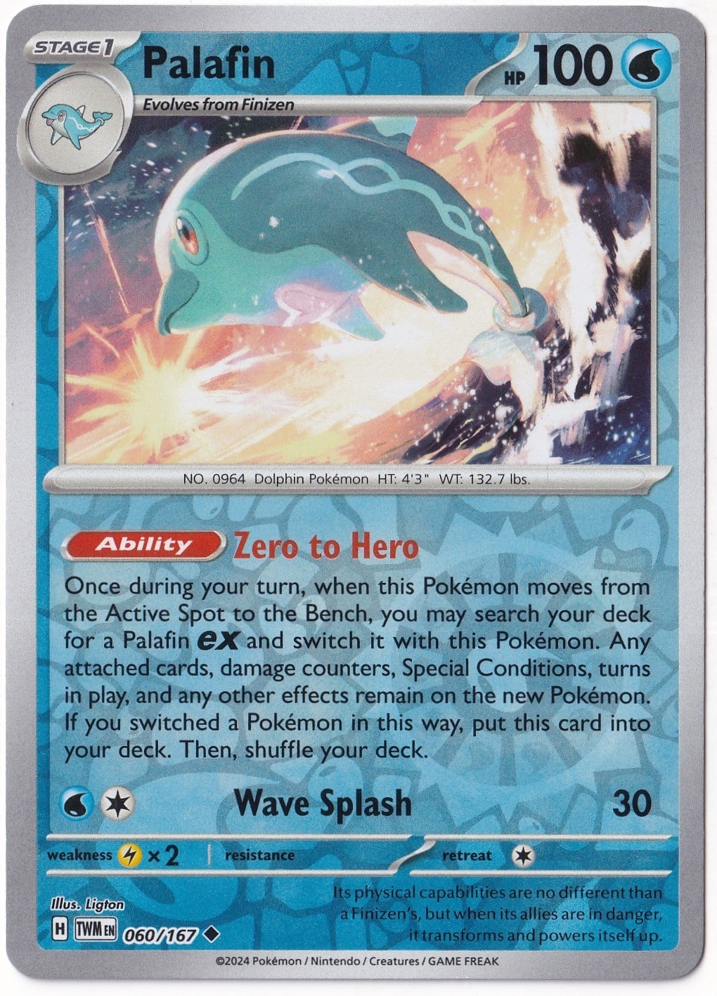 Twilight MasqueradePalafin [Reverse Holo] 060/167 - Twilight Masquerade - Pokemon Kartı (Mint)