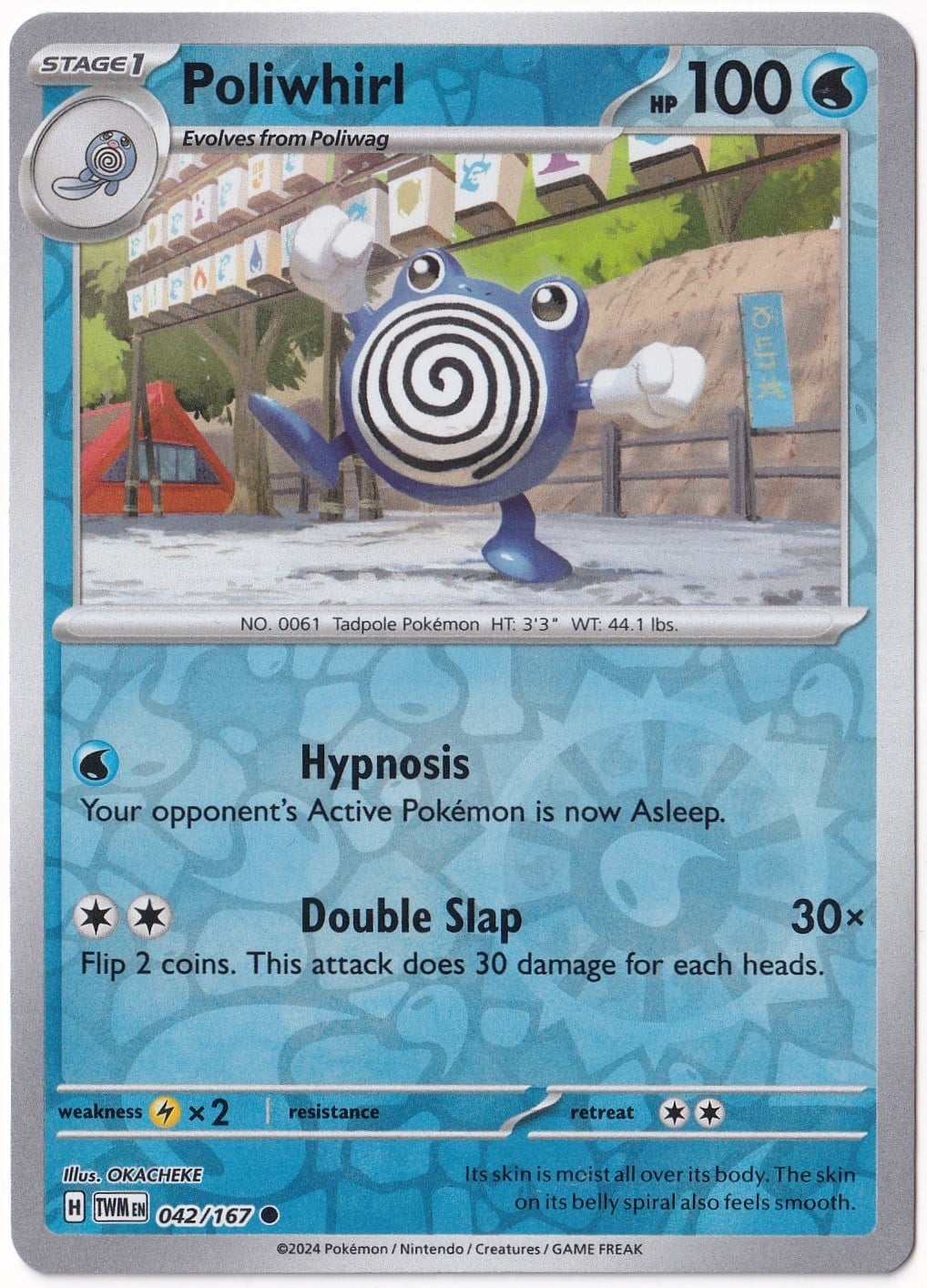 Twilight MasqueradePoliwhirl [Reverse Holo] 042/167 - Twilight Masquerade - Pokemon Kartı (Mint)