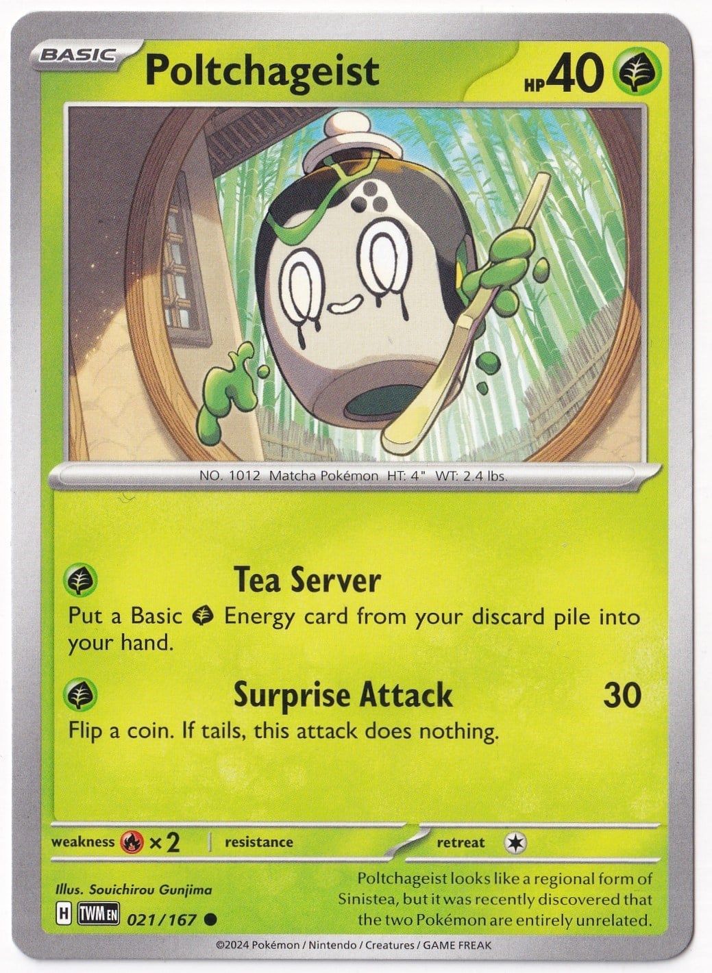 Twilight MasqueradePoltchageist 021/167 - Twilight Masquerade - Pokemon Kartı (Mint)