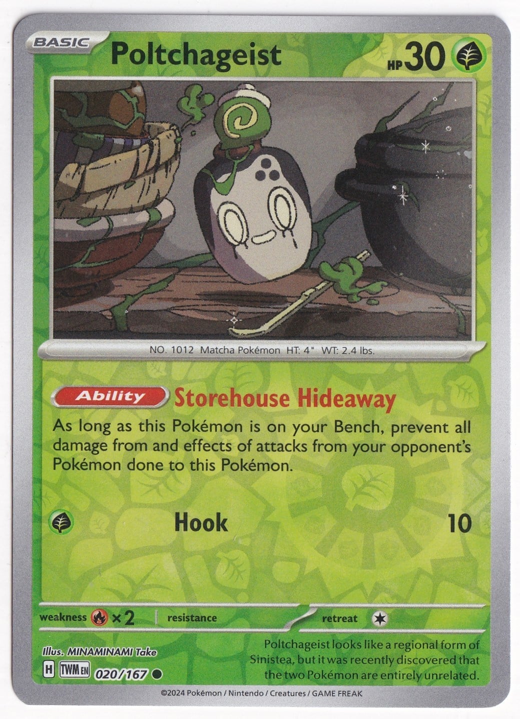 Twilight MasqueradePoltchageist [Reverse Holo] 020/167 - Twilight Masquerade - Pokemon Kartı (Mint)
