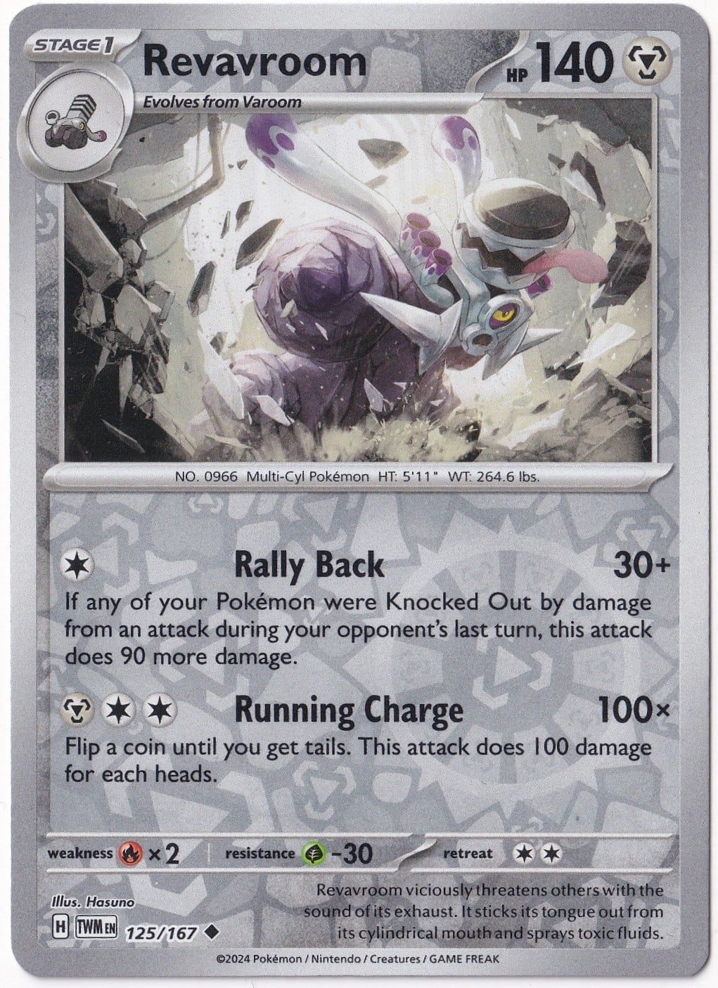 Twilight MasqueradeRevavroom [Reverse Holo] 125/167 - Twilight Masquerade - Pokemon Kartı (Mint)