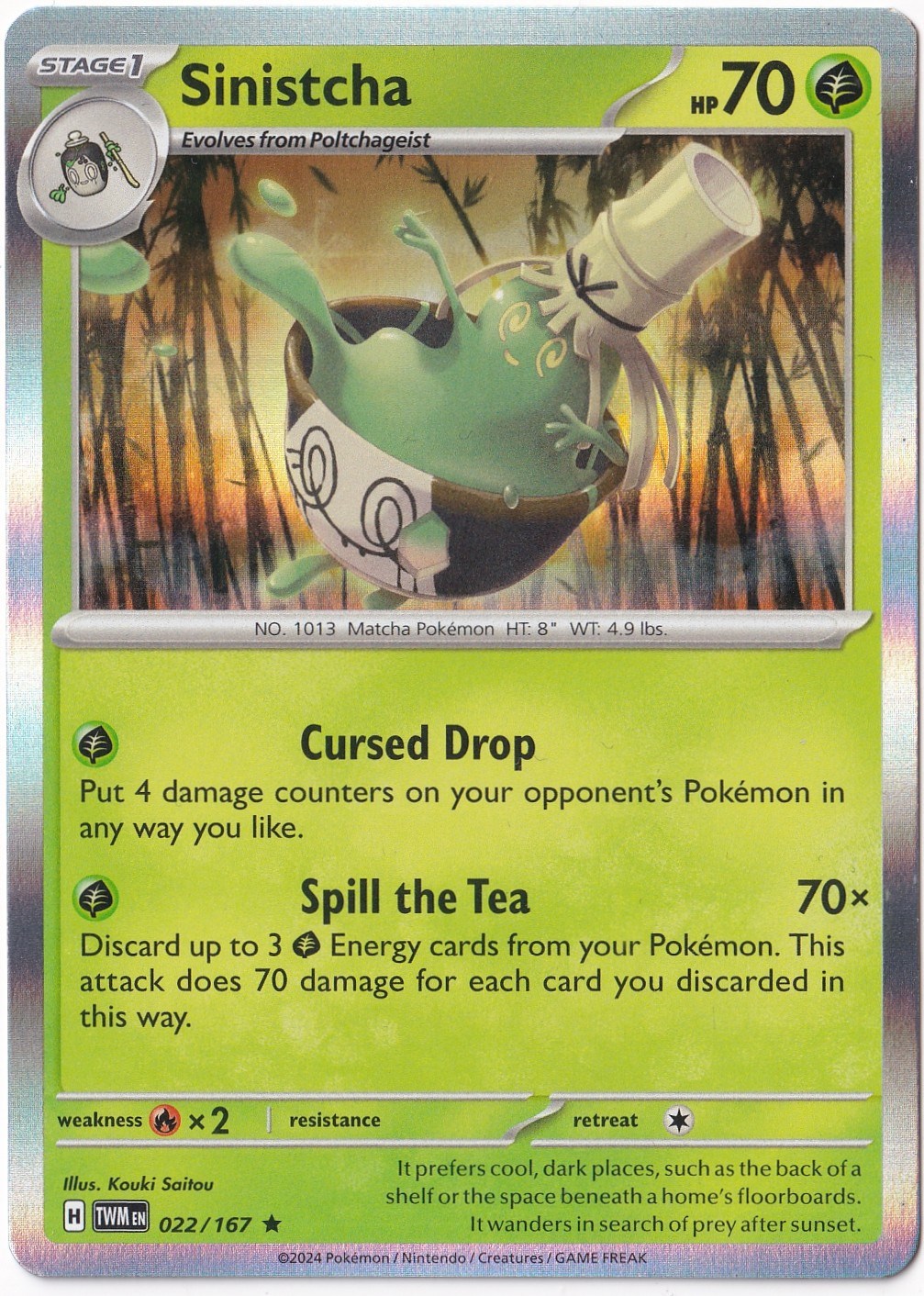 Twilight MasqueradeSinistcha 022/167 - Twilight Masquerade - Pokemon Kartı (Mint)