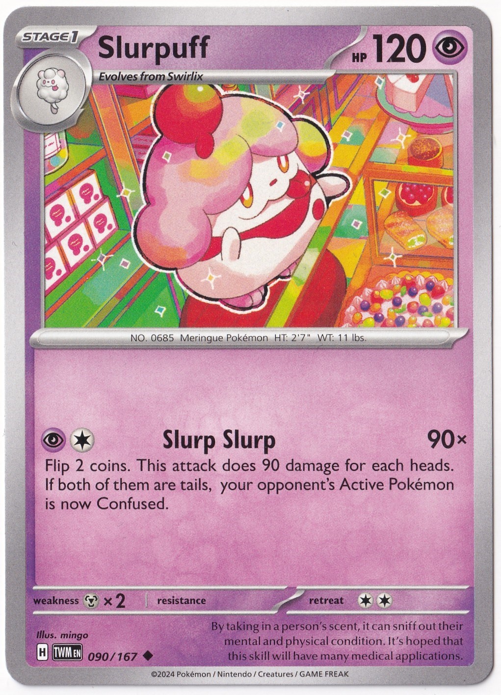 Twilight MasqueradeSlurpuff 090/167 - Twilight Masquerade - Pokemon Kartı (Mint)
