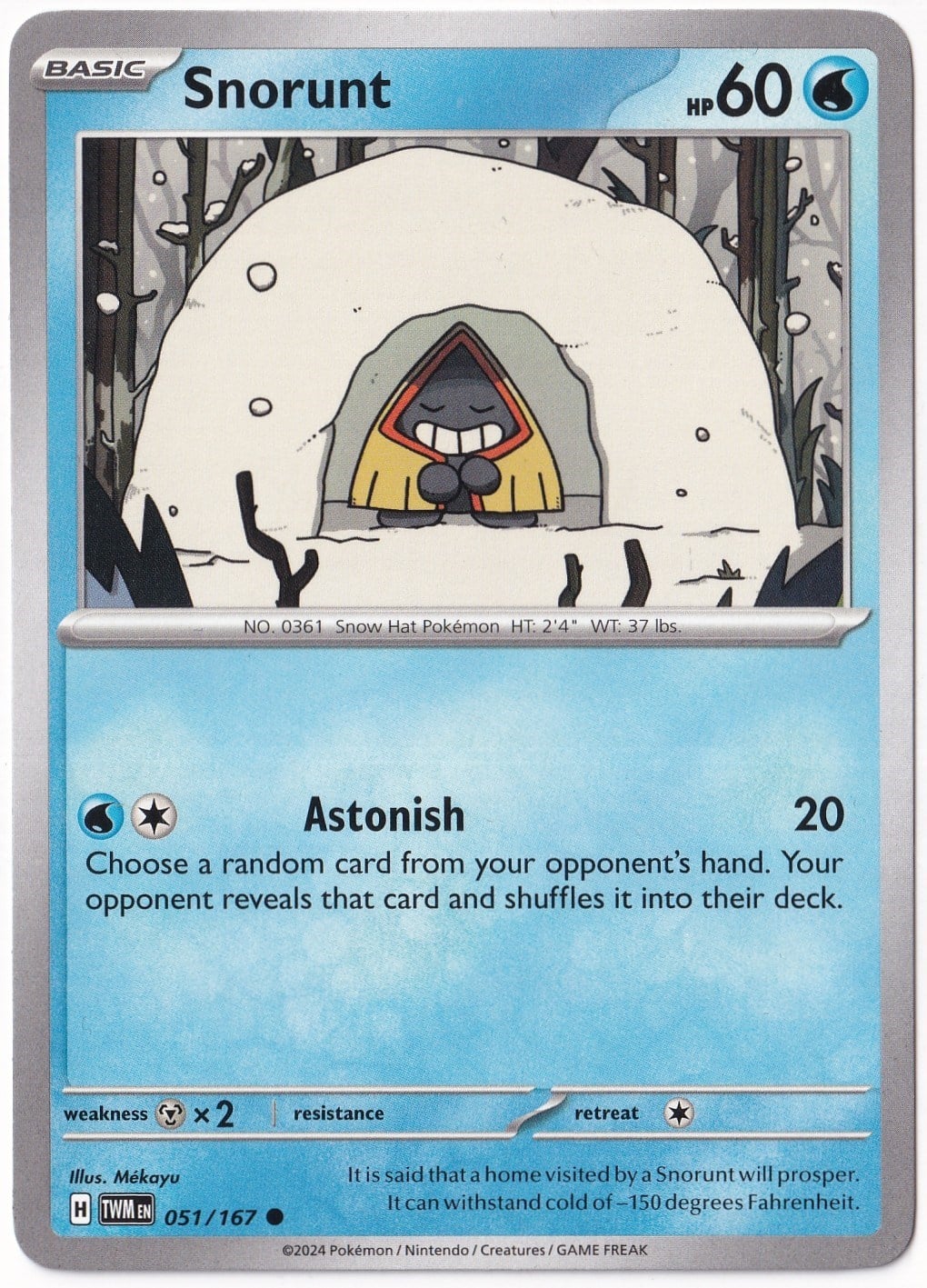 Twilight MasqueradeSnorunt 051/167 - Twilight Masquerade - Pokemon Kartı (Mint)