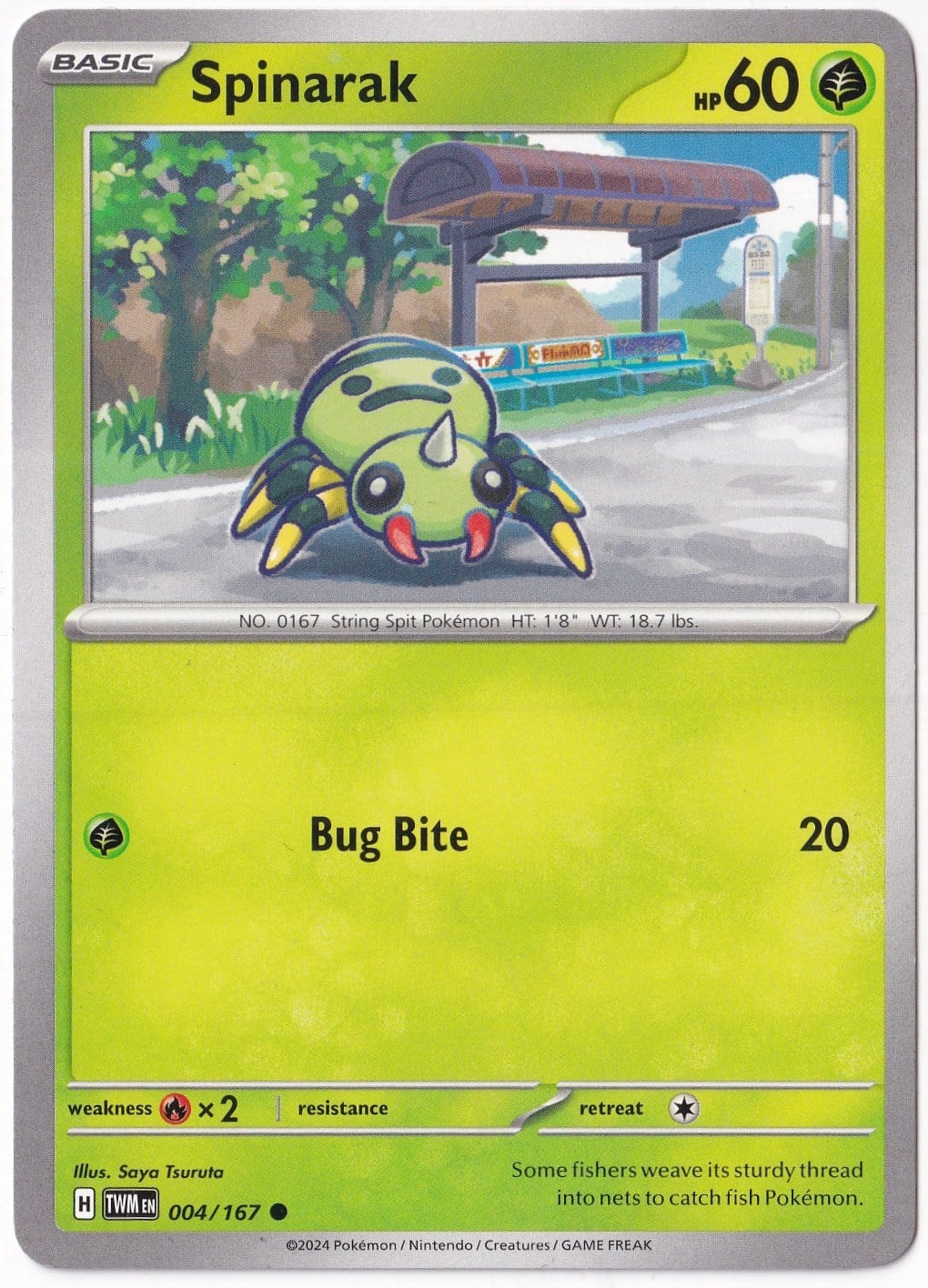 Twilight MasqueradeSpinarak #4 Pokemon Twilight Masquerade Pokemon Oyun Kartı