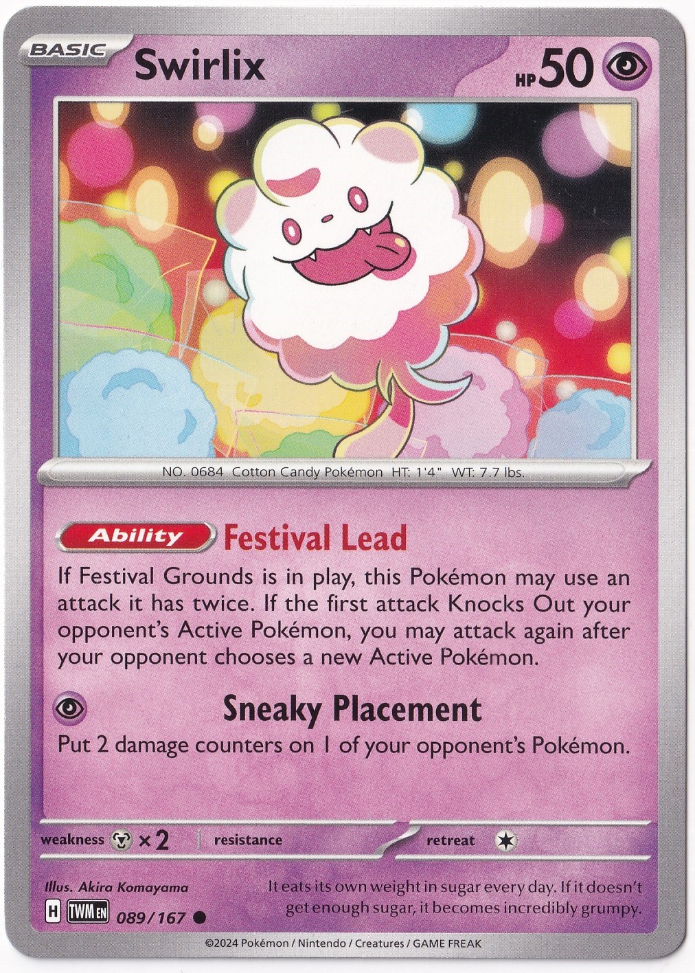 Twilight MasqueradeSwirlix 089/167 - Twilight Masquerade - Pokemon Kartı (Mint)