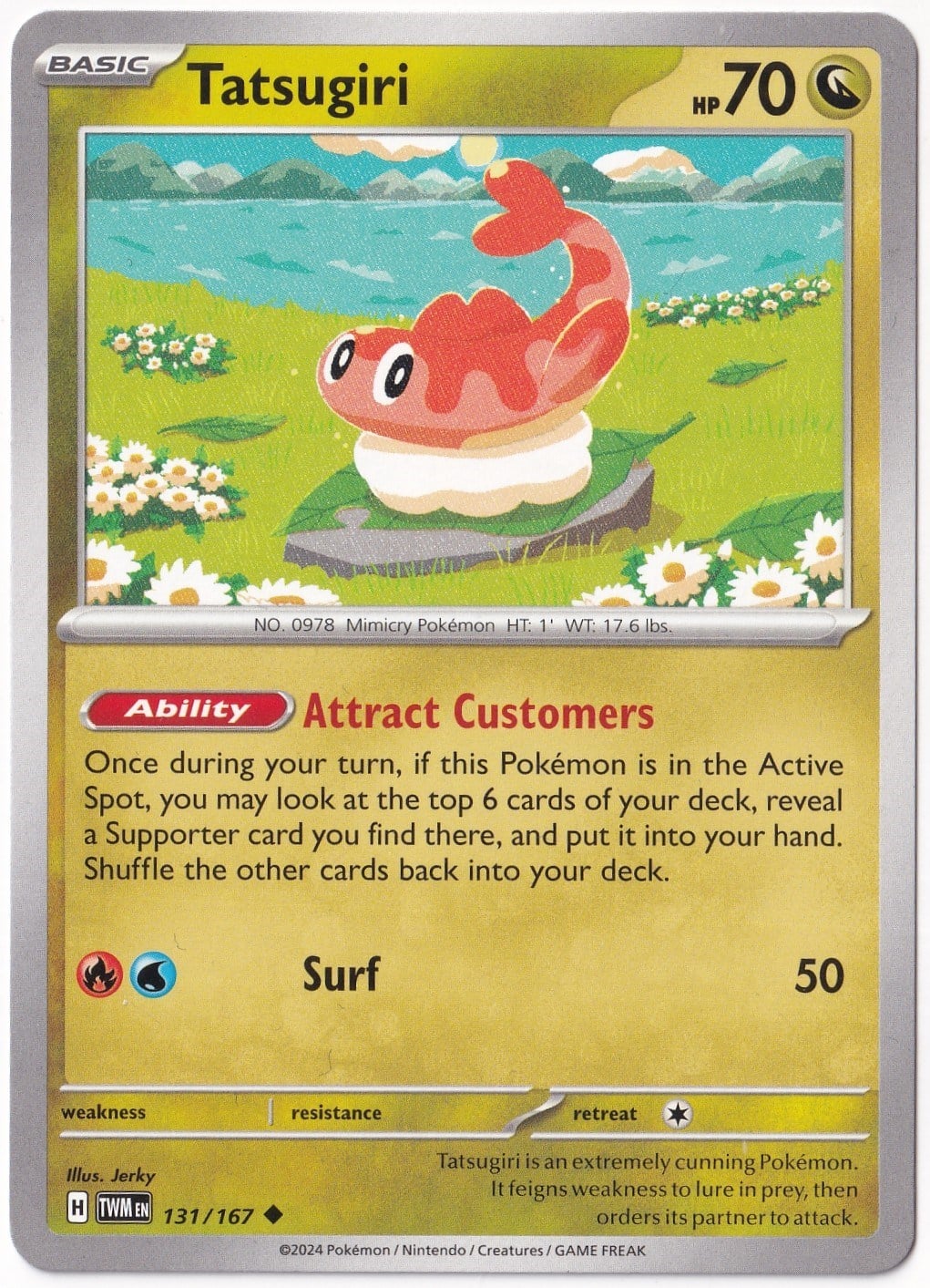 Twilight MasqueradeTatsugiri 131/167 - Twilight Masquerade - Pokemon Kartı (Mint)