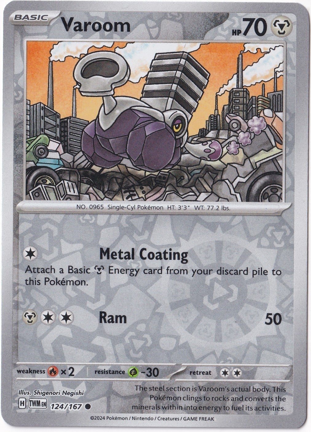 Twilight MasqueradeVaroom [Reverse Holo] 124/167 - Twilight Masquerade - Pokemon Kartı (Mint)
