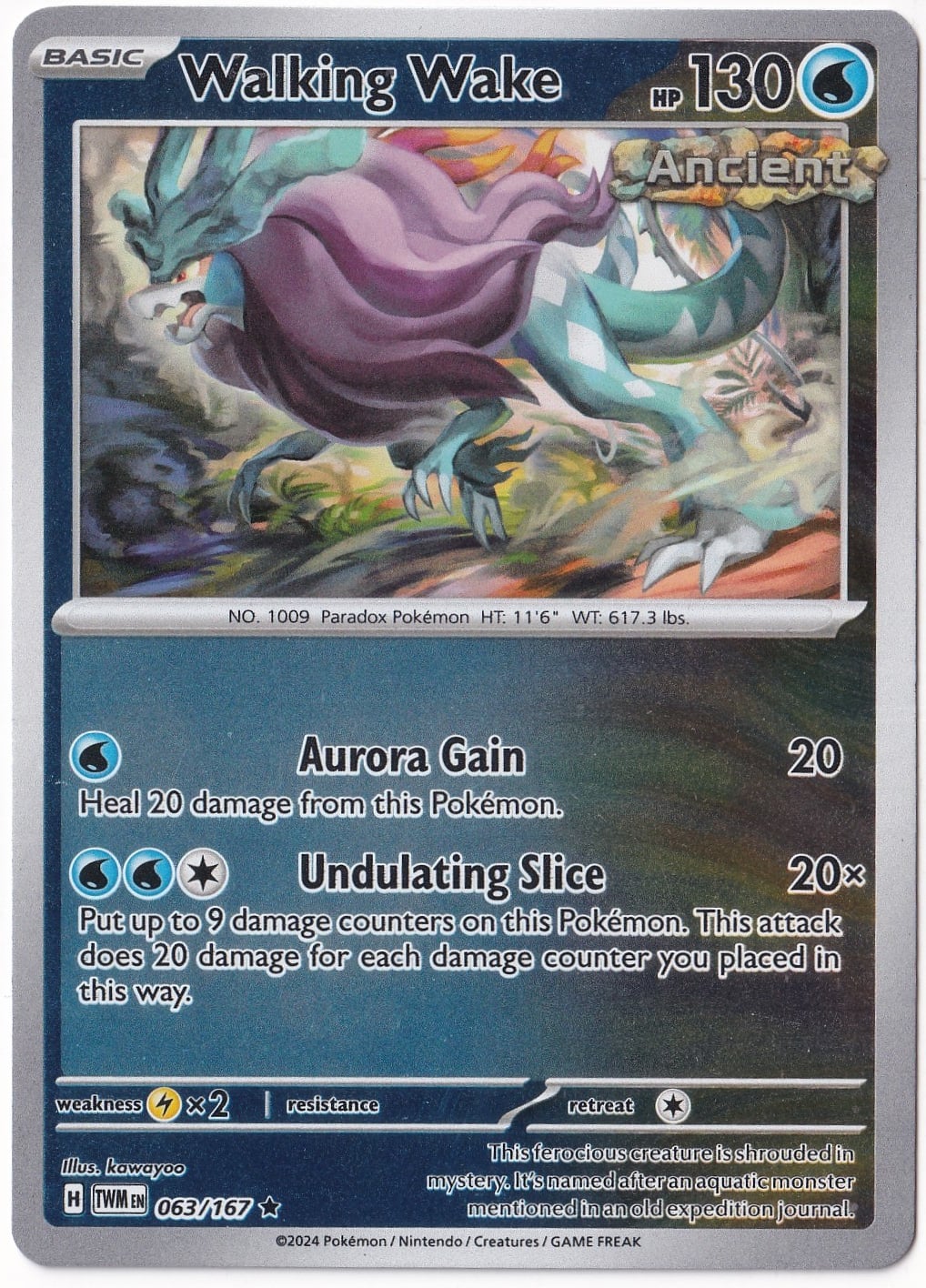 Twilight MasqueradeWalking Wake 063/167 - Twilight Masquerade - Pokemon Kartı (Mint)