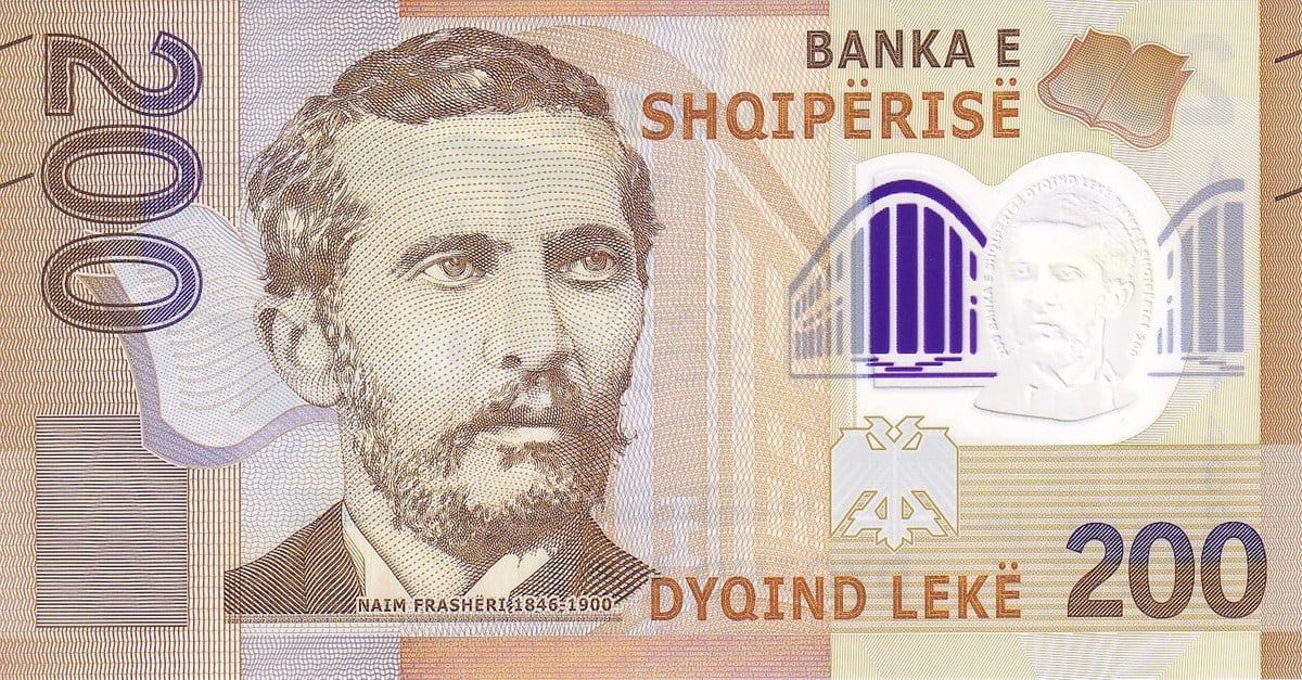 Yabancı Devletlerin Kağıt ParalarıArnavutluk, 200 Leke (2017) Eski Yabancı Kağıt Para