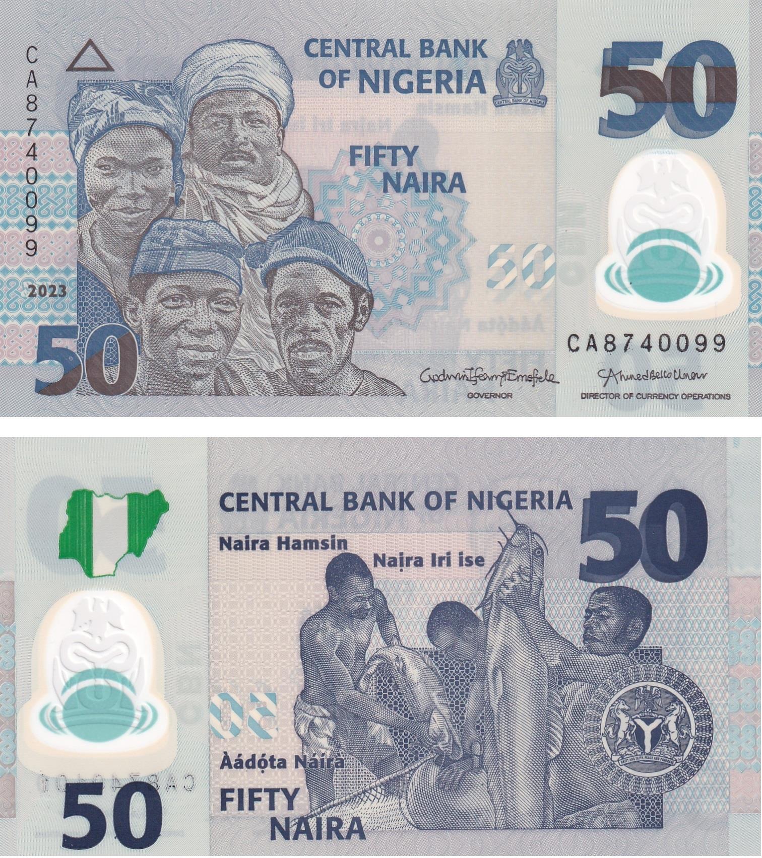 Foreign State BanknotesNijerya, 50 Naira (2023) Polimer ÇİL