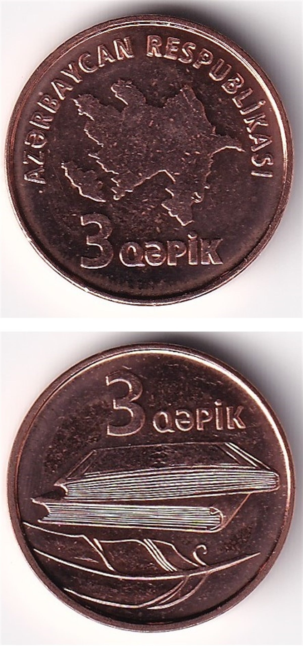 Foreign CoinsAzerbeycan 3 Qəpik , 2006 ÇİL Madeni Para