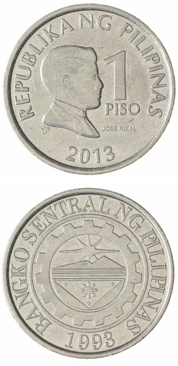 Foreign CoinsFilipinler, 1 Piso 2003-17 ÇİL
