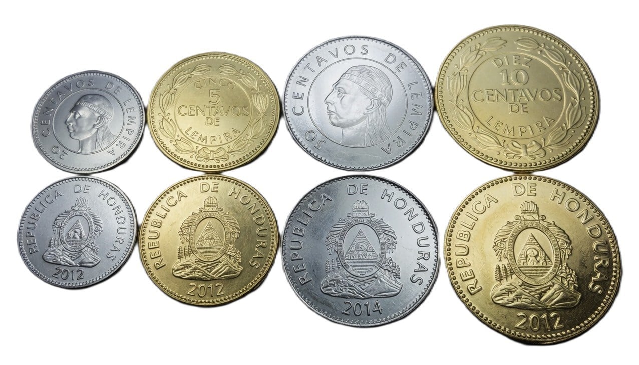 Foreign CoinsHonduras 2007-2010, ÇİL Eski Yabancı Madeni Para Seti