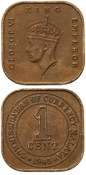 Foreign CoinsMalaya 1 Cent 1943-45 ÇT/ÇÇT Eski Madeni Para
