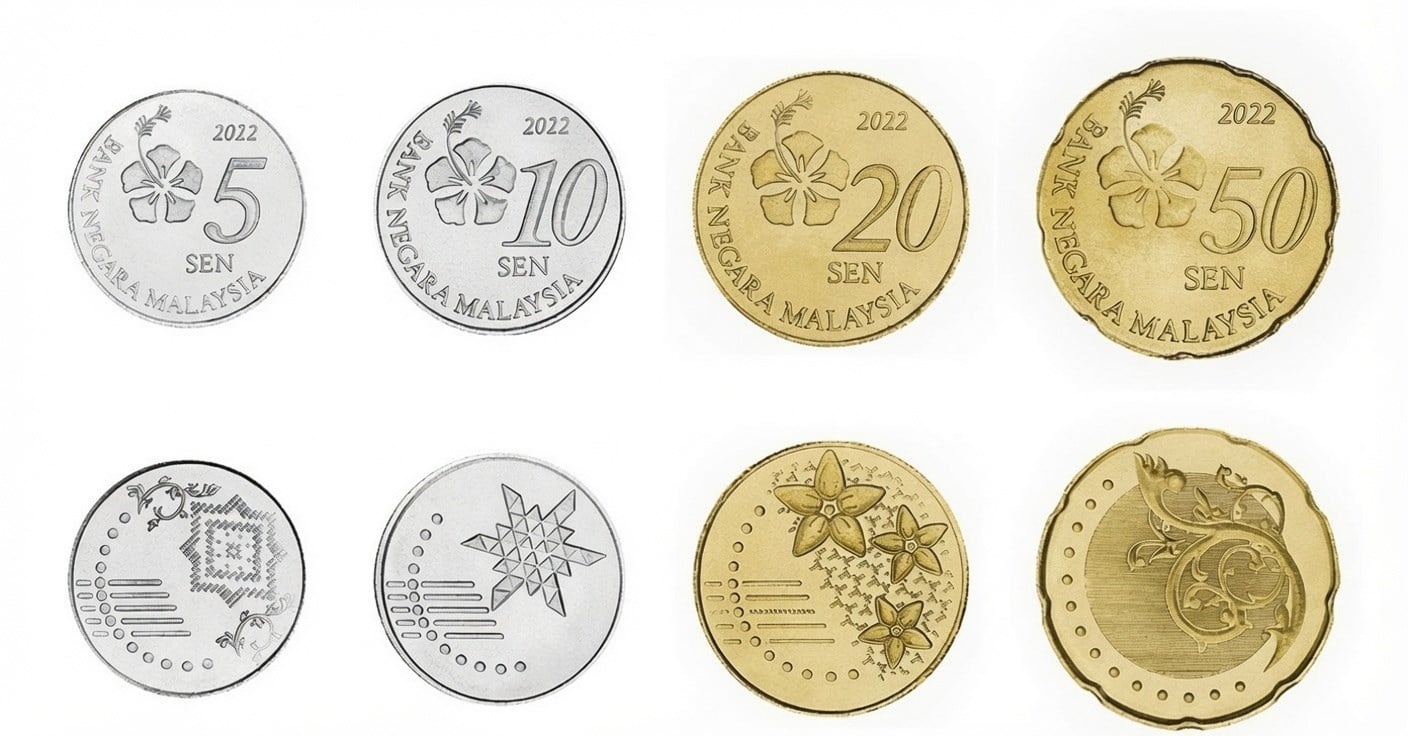 Foreign CoinsMalezya ÇİL Yabancı Madeni Eski Para Seti (2022)