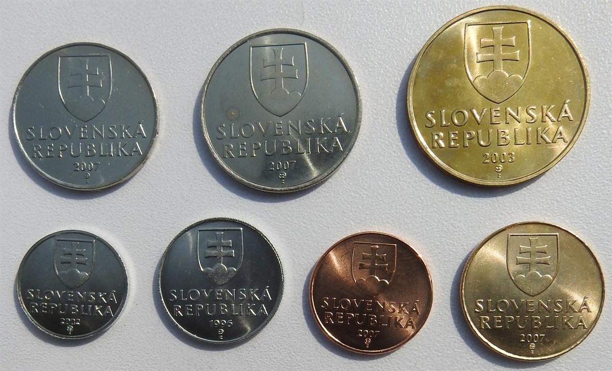 Yabancı Madeni ParalarSlovakya Yabancı Madeni Eski Para Seti (1996-2007)
