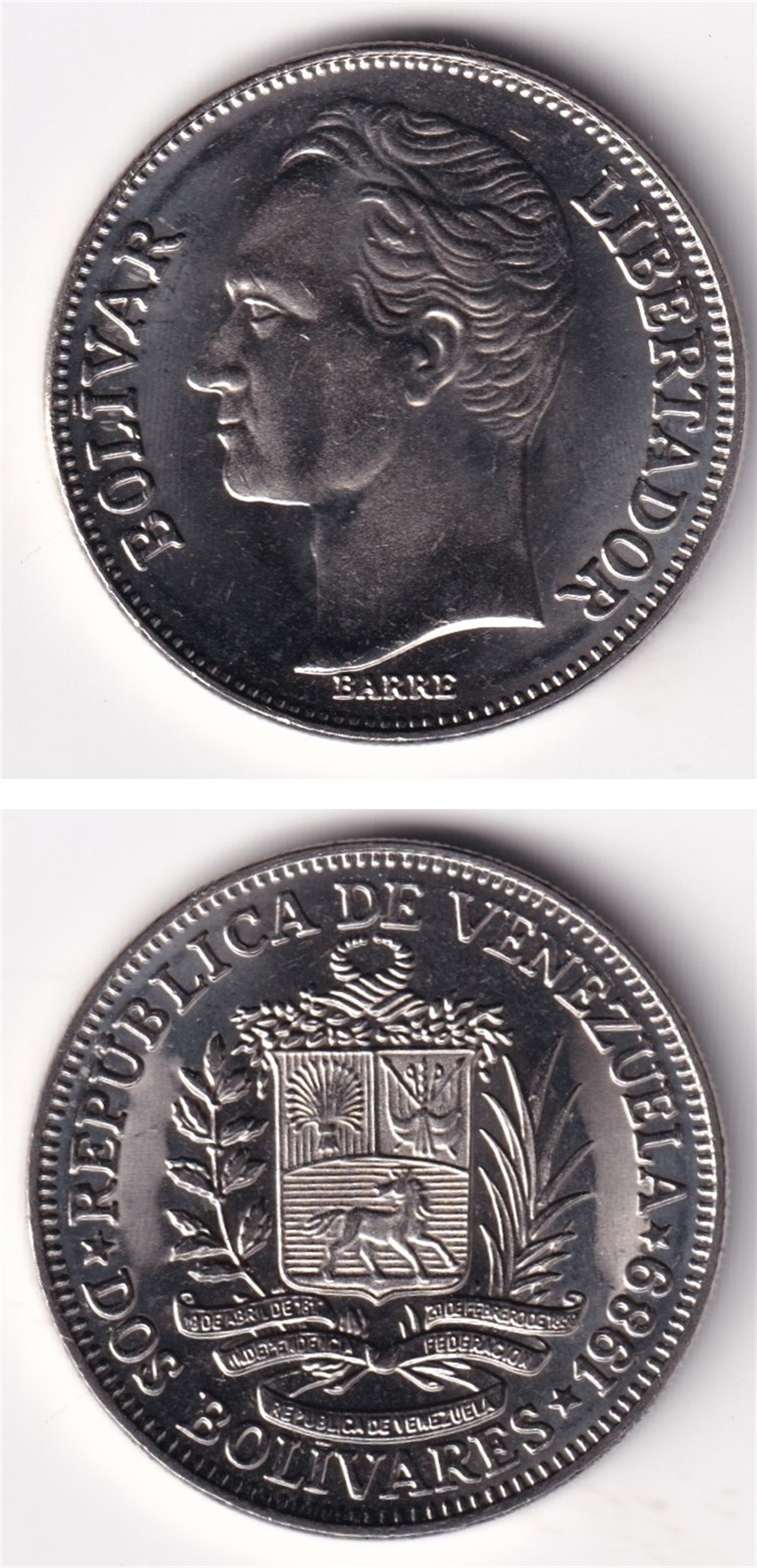 Foreign CoinsVenezuela, 2 Bolivar 1989 ÇİL Madeni Para