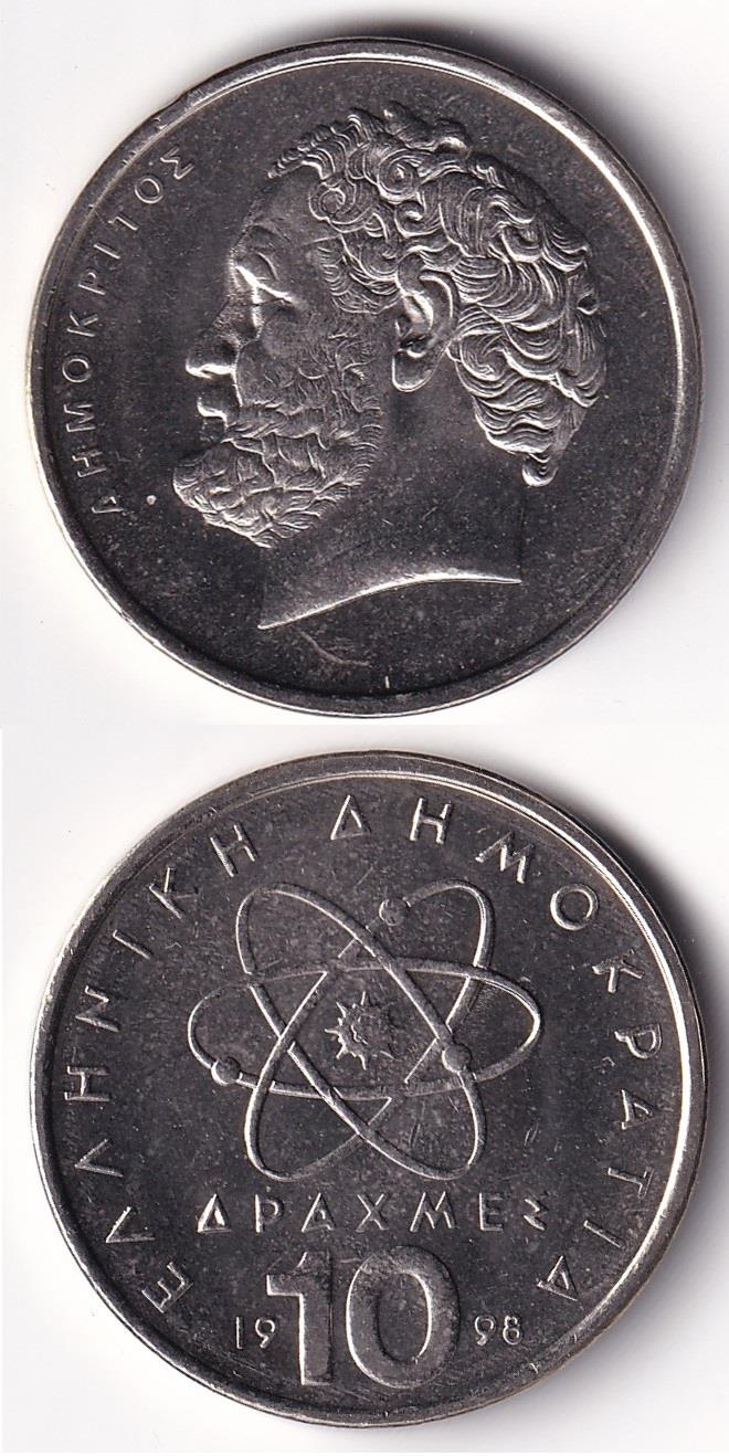 Foreign CoinsYunanistan, 10 Drahmi 1998, ÇİL