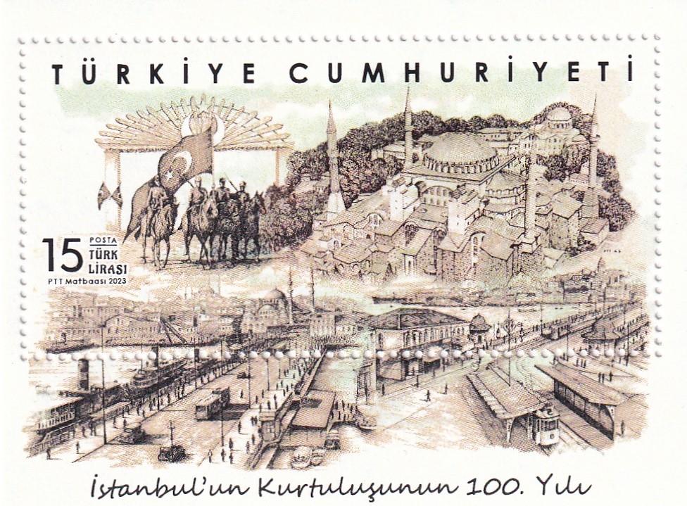Yerli Pul Koleksiyonuİstanbul'un Kurtuluşunun 100. Yılı - Anma Bloku