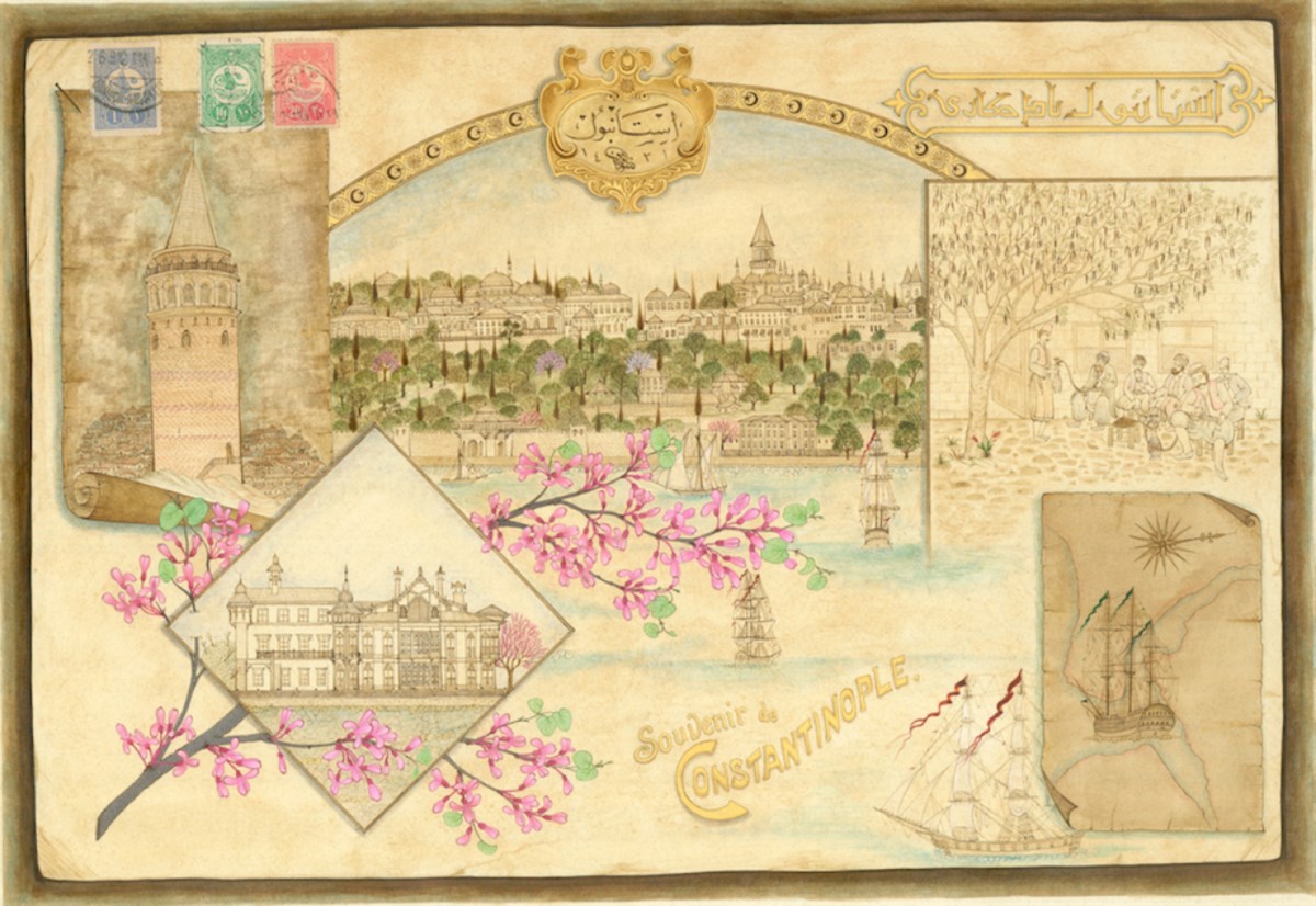 Zehra Akdeniz - İstanbul Kartpostalı 27x39 CM (Özgün Baskı 2/30 İmzalı)