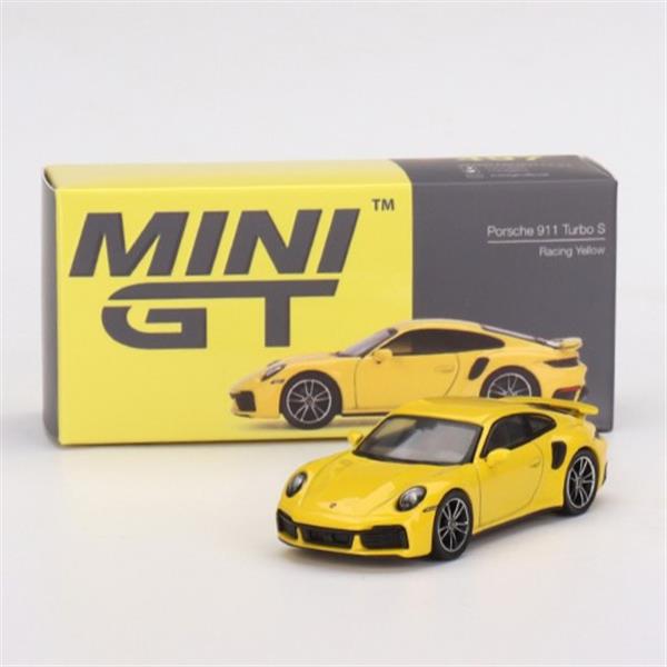 ミニカー MINI GT Porsche 911 Turbo S Racing Yello chase-car-porsche-911-turbo-s-