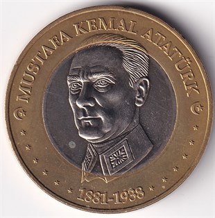 1981-2004 Dönemi Madeni ParalarıTürkiye 2004 - 3 Europe - Mustafa Kemal ATATÜRK Madalyonu (ÇİL)