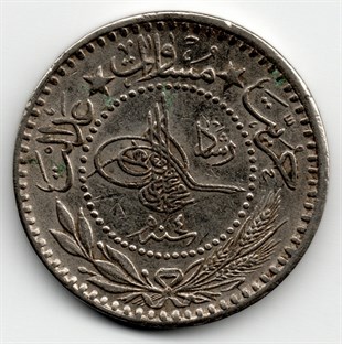 Osmanlı Dönemi Madeni ParalarSultan V. Mehmed Reşad, 10 Para 1327/4 (1912) ÇİL Eski Madeni Para