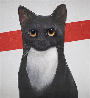 Özgün Baskı TabloGenco Demirer - Kara Kedi 2