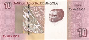 Yabancı Devletlerin Kağıt ParalarıAngola, 10 Kwanza (2012) P#151B ÇİL Eski Yabancı Kağıt Para