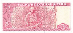 Foreign State BanknotesKüba, 3 Peso (2004) P#127a ÇİL Eski Yabancı Kağıt Para