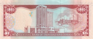 Foreign State BanknotesTrinidad ve Tobago, 1 Dolar (2006) P#46 ÇİL Eski Kağıt Para