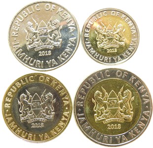 Yabancı Madeni ParalarKenya Eski Yabancı Madeni Para Seti (2018)