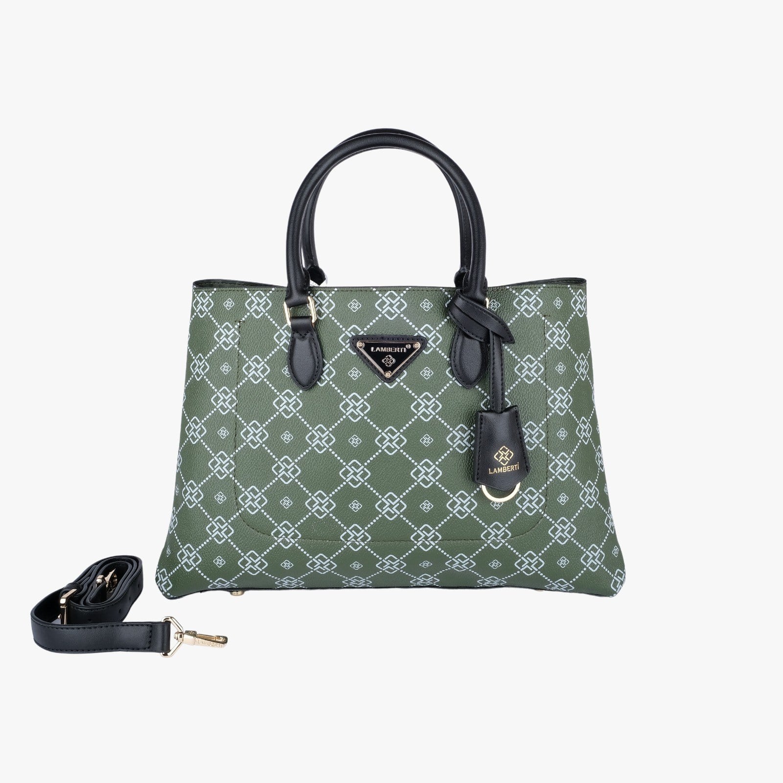 7257 LAMBERTİ CRESTED TOTE OPEN MAUTH 