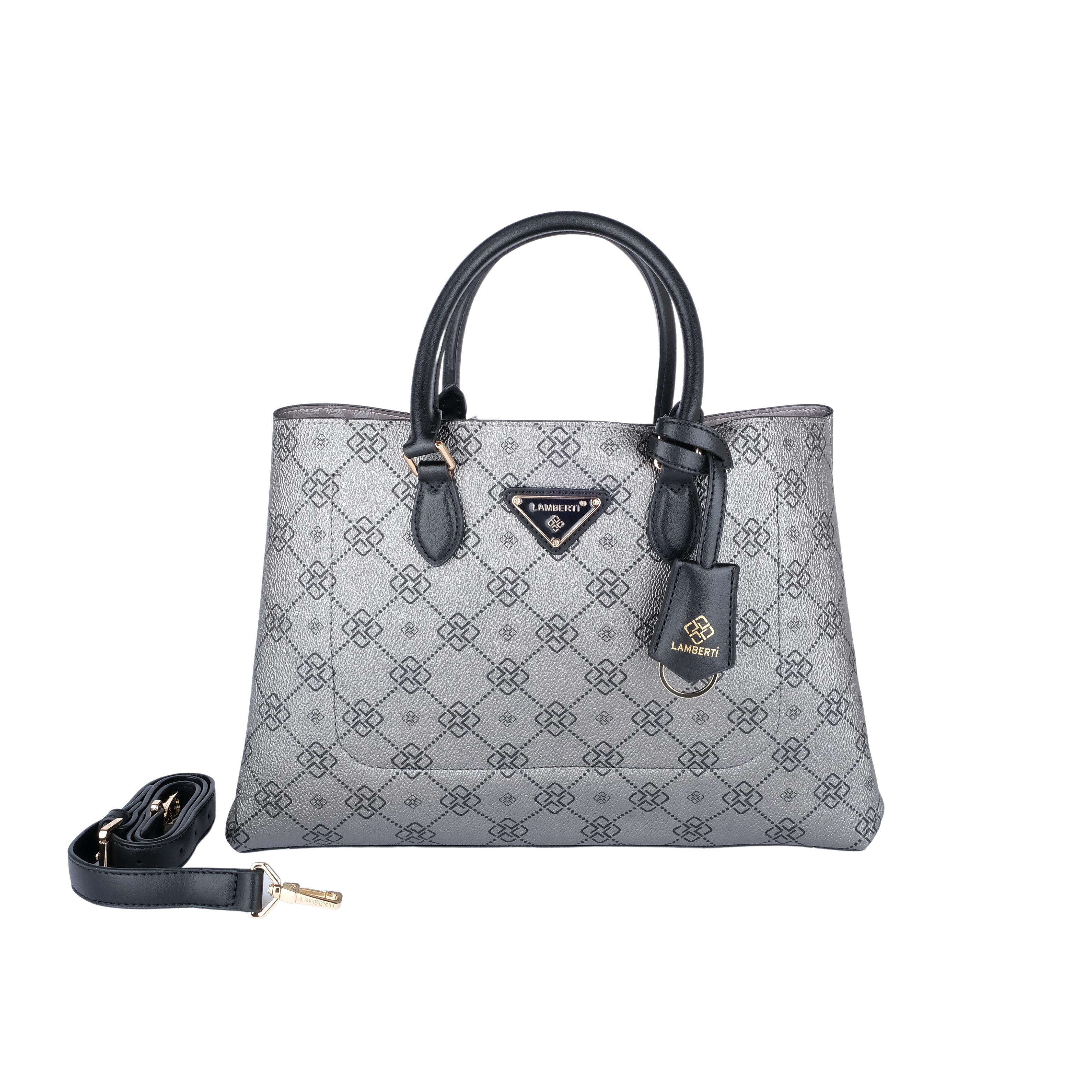 7257 LAMBERTİ CRESTED TOTE OPEN MAUTH 