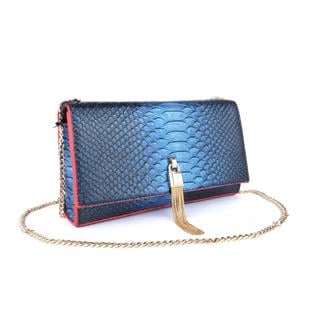 7259 LAMBERTİ EMBOSSED PÜSKÜLLÜ CLATCH 
