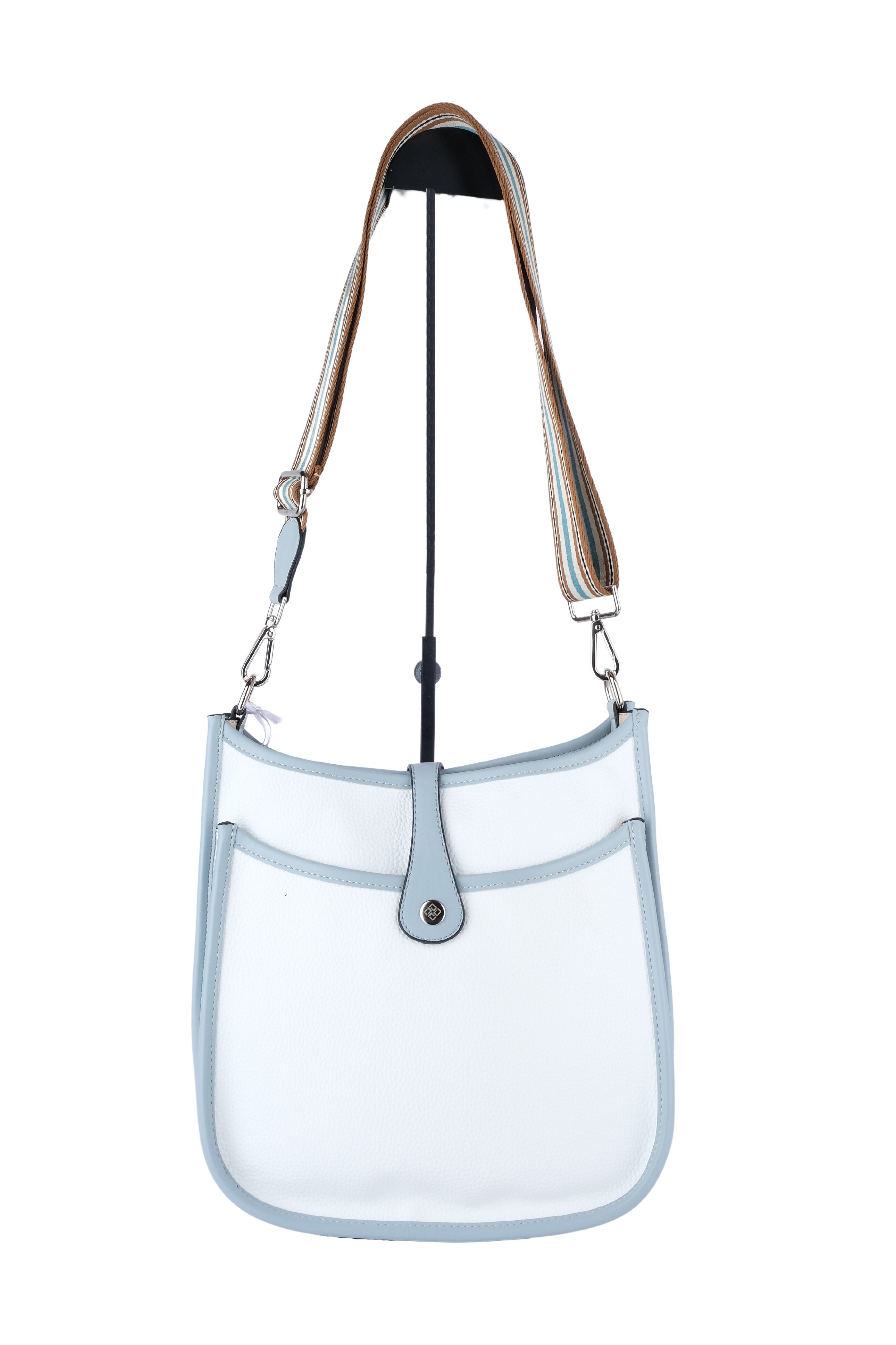 7142-1  LAMBERTİ ECO LEATHER  BAYAN ÇAPRAZ ÇANTA ORTA EVELEYN 