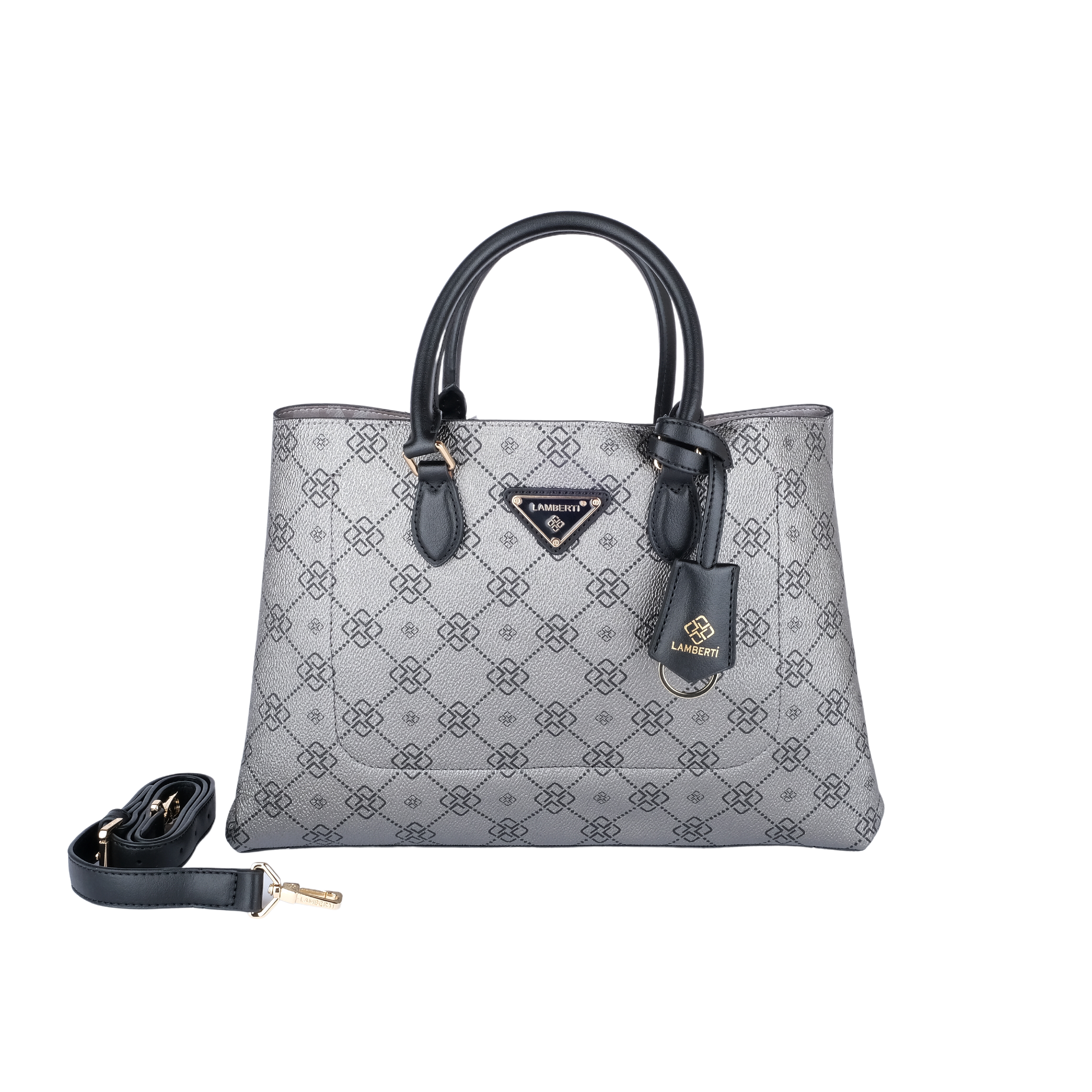 7257 LAMBERTİ CRESTED TOTE OPEN MAUTH 
