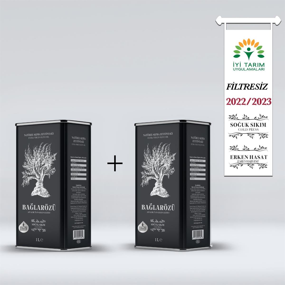 Bağlarözü 2x1 Lt Natürel Sızma Zeytinyağı