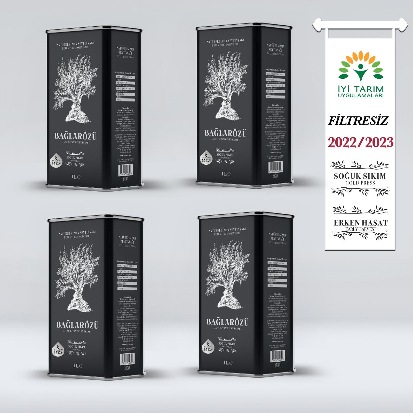Bağlarözü 4x1 Lt Natürel Sızma Zeytinyağı