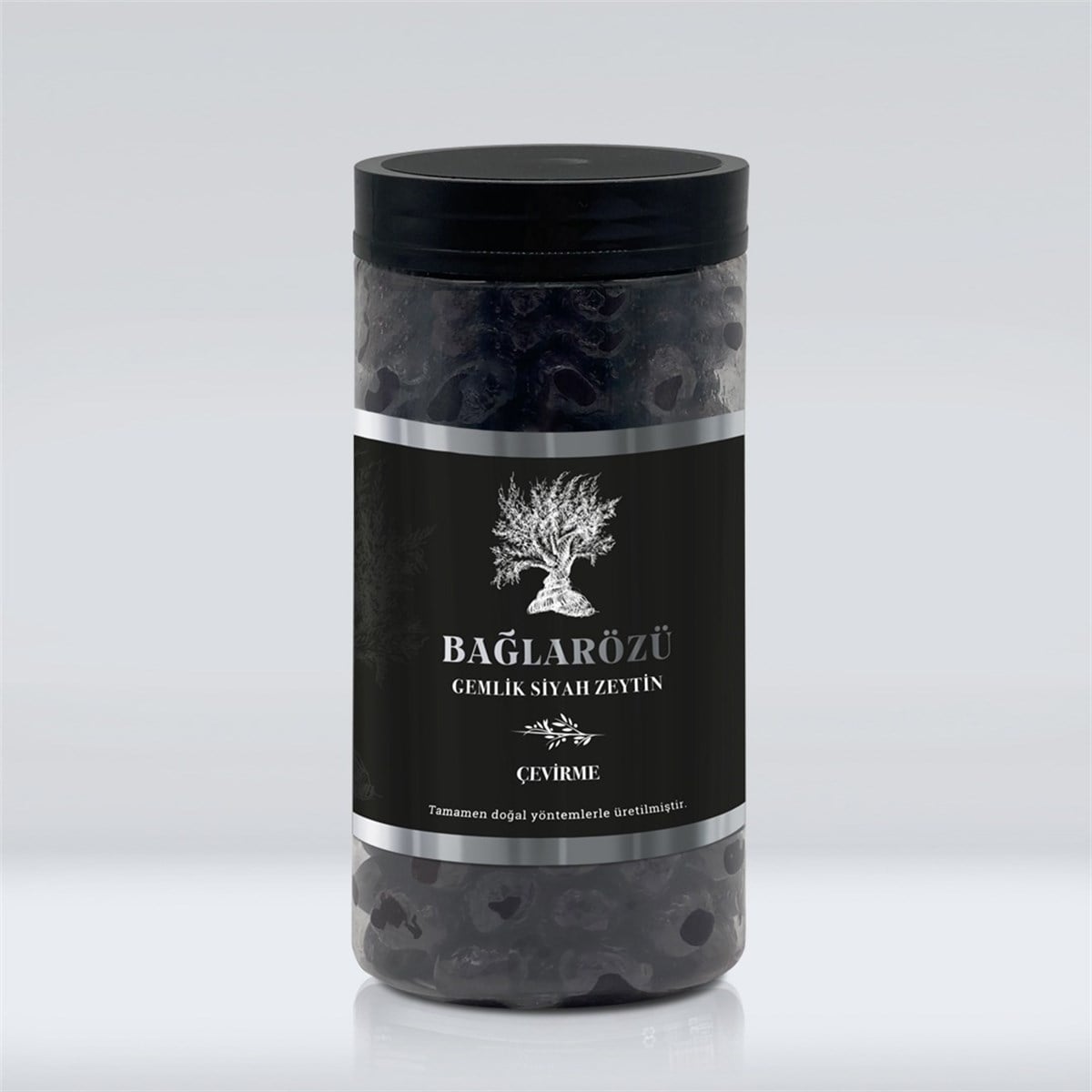 Bağlarözü Gemlik İri Boy Siyah Sele Zeytin 1040 gr