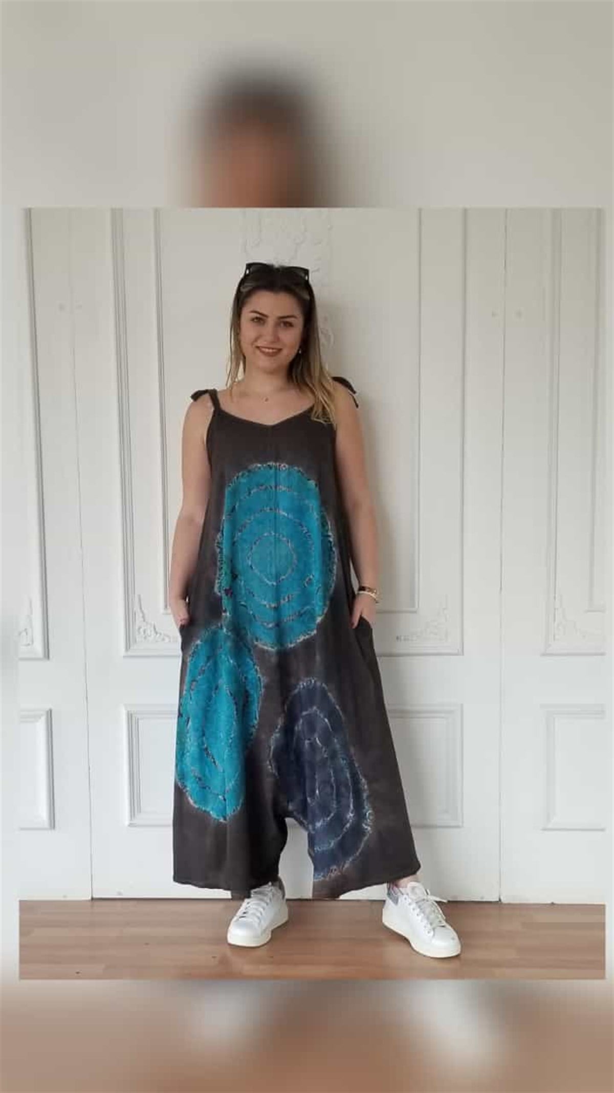 Batik Desenli Tulum Elbise