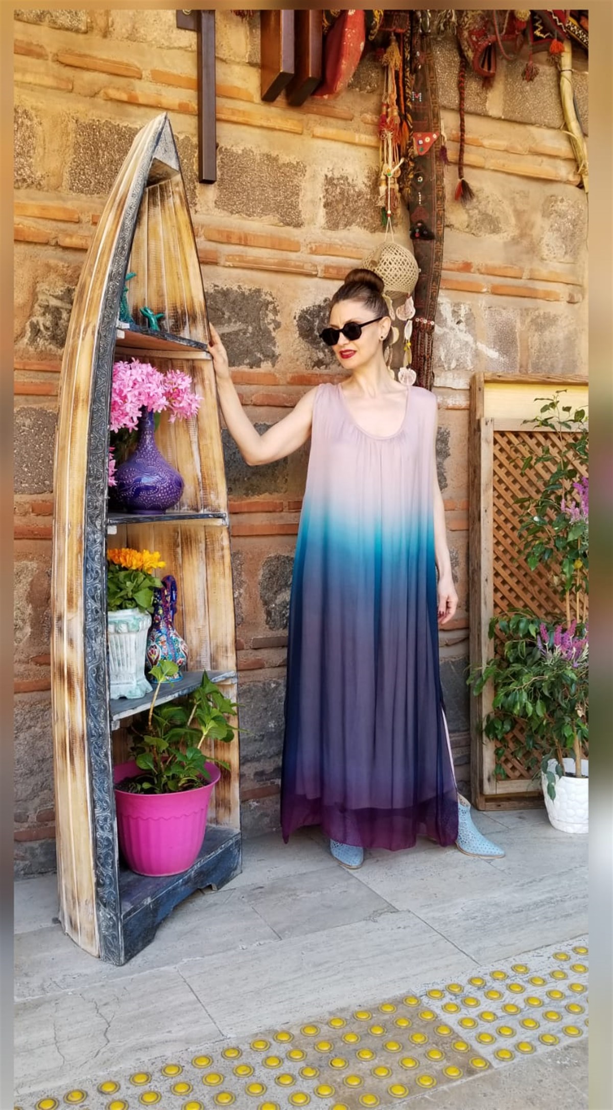 Batik İçi Astarlı İpek Elbise