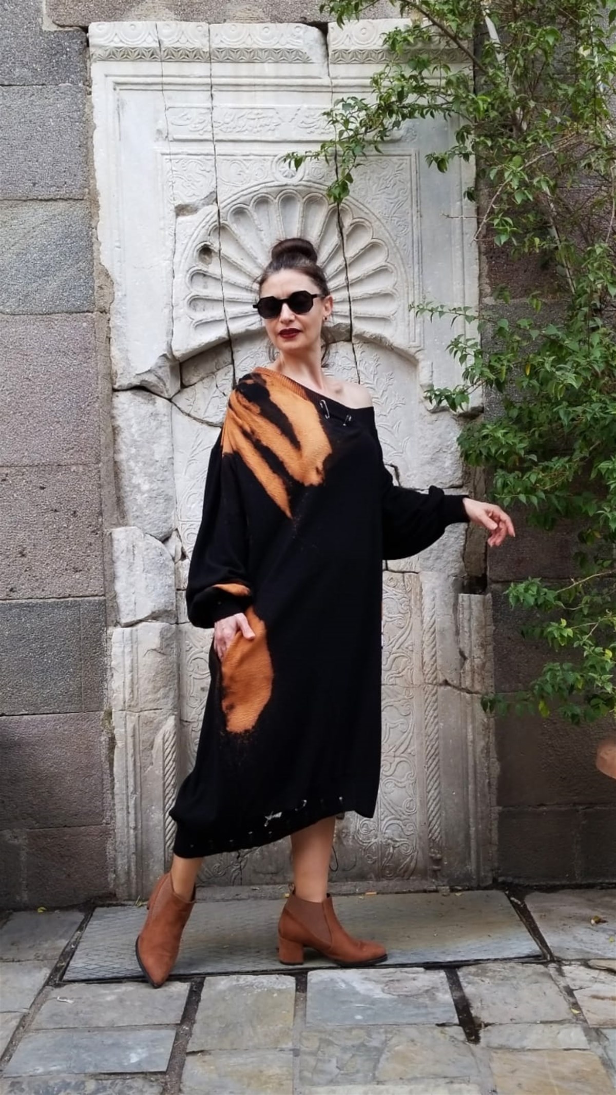 H4 Marka Triko Kumaş Tasarım Elbise