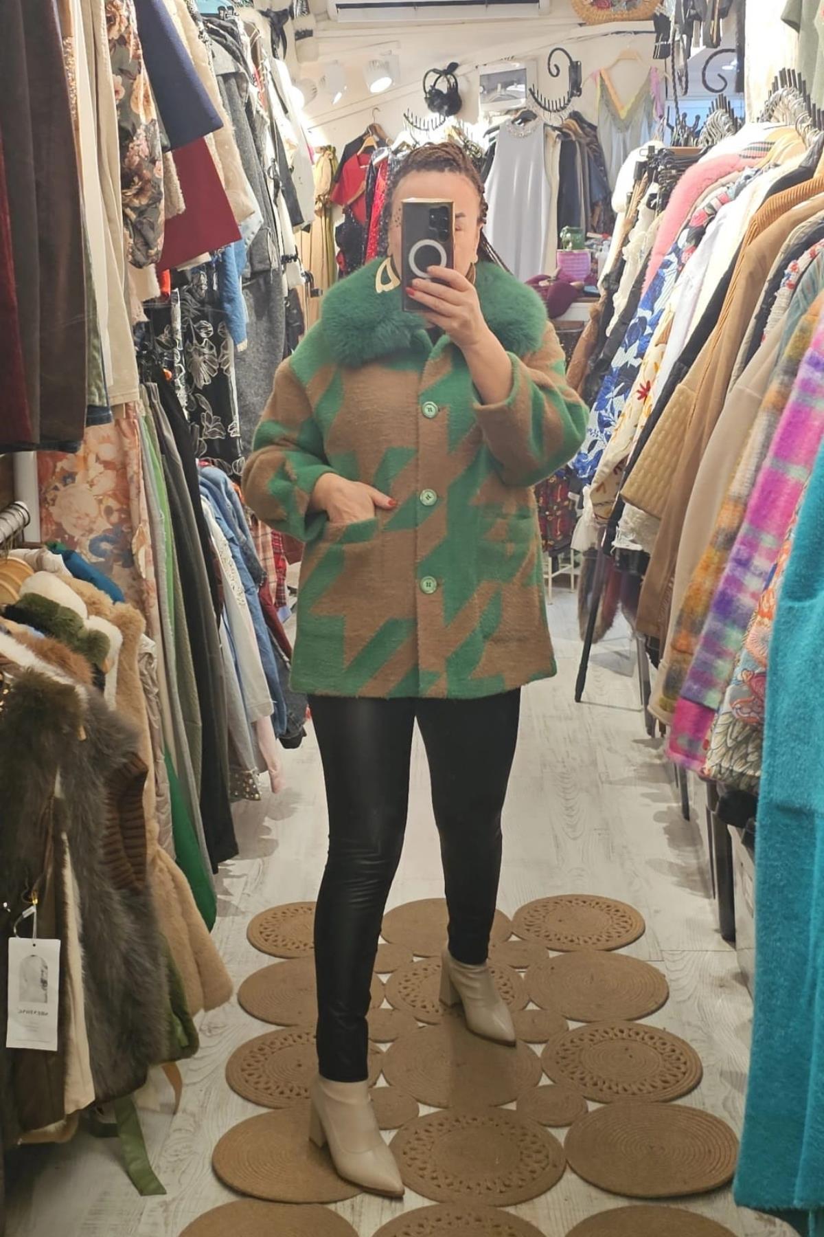 İtalyan Çift Yönlü Kaban Renkll