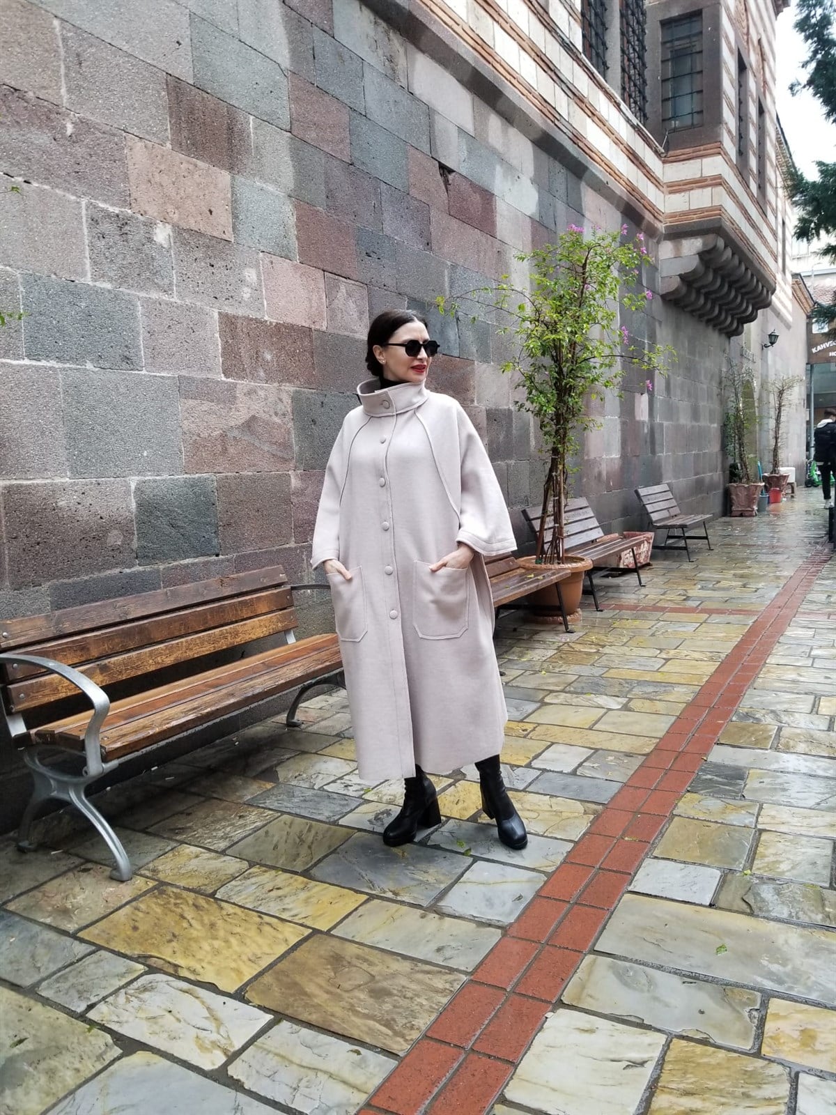 Keçe Kumaş Kaban Taş Rengi